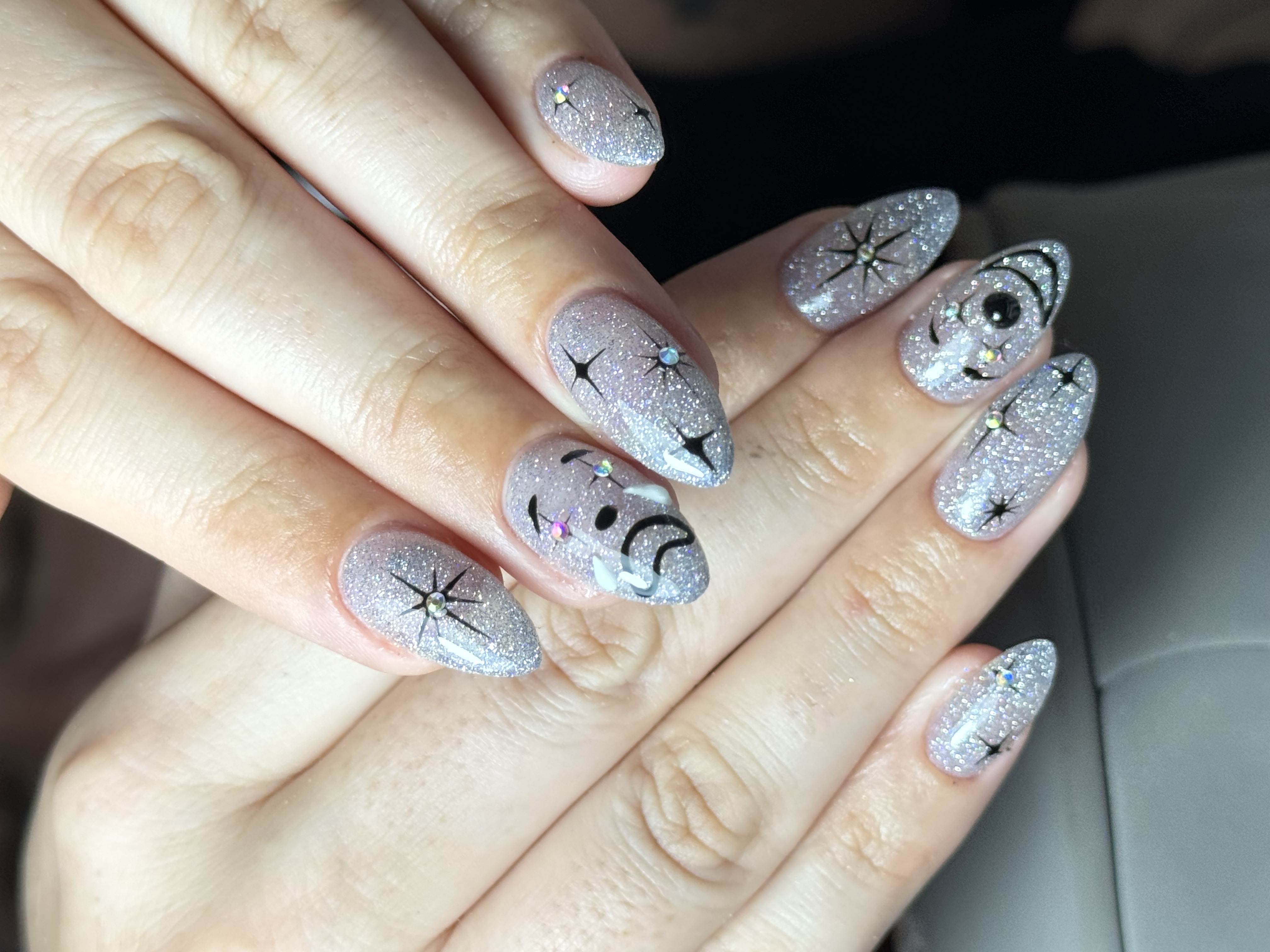 Glitter galaxia con estrellas